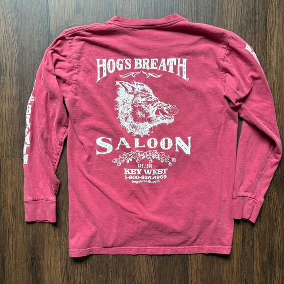 Hog’s Breath Saloon Key West Long Sleeve Tee Comfort Colors Size S - Picture 3 of 3